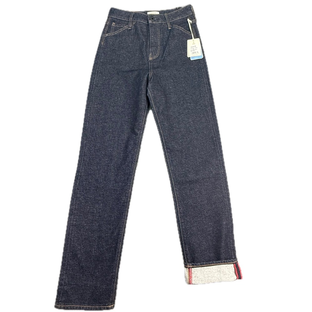 Roark HWY 395 Jeans Women 25 Indigo Japanese Kaihara Stretch Straight Selvedge